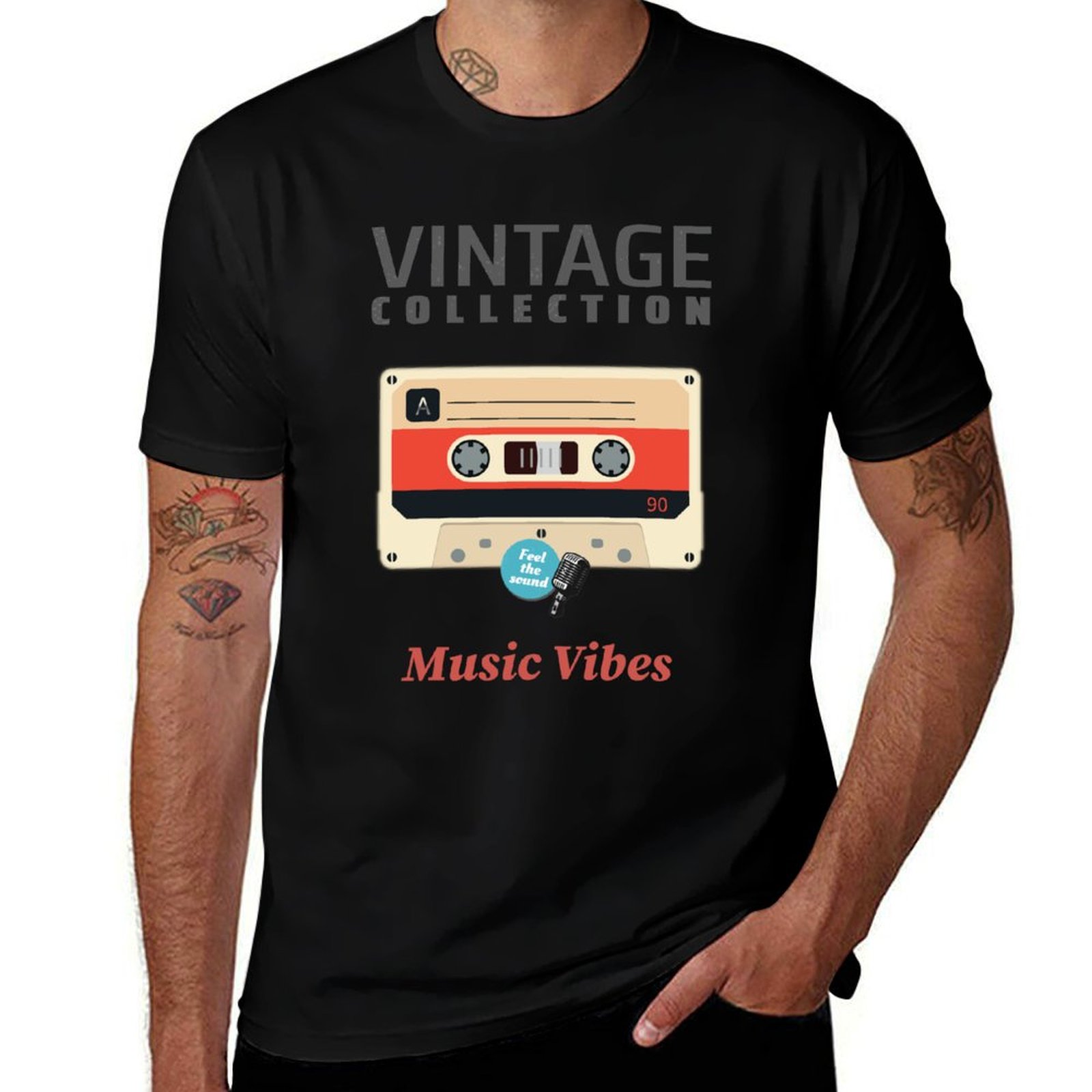 Collectible Vintage T Shirts - เสื้อยืดแขนสั้นลายกราฟิกคอลเลกชันวินเทจ สำหรับกีฬากลางแจ้ง