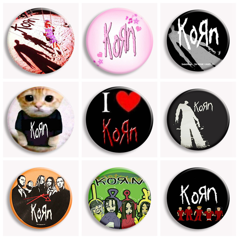 Collectible Vintage Brooches - Hip Hop Korn เพลง Rock Band