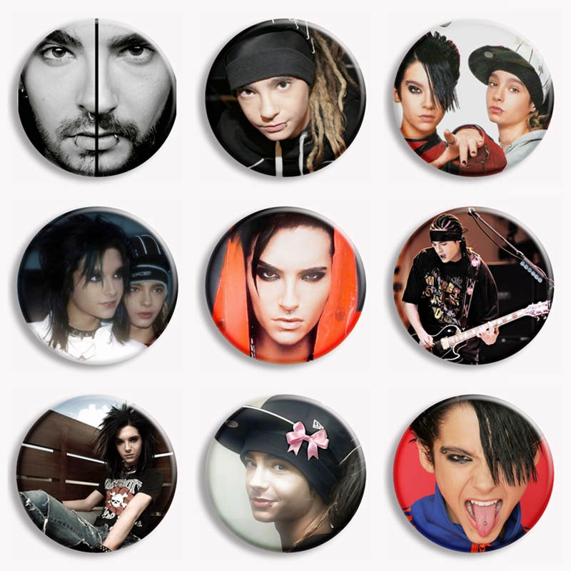 Collectible Vintage Brooches - สายรัดร็อค TOKIO โรงแรม kaulitz วินเทจกระดุมแบบกอธิคโลหะพังค์กระเป๋าเข็มกลัดอุปกรณ์เสริมสำหรับคนรักดนตรีสะสม
