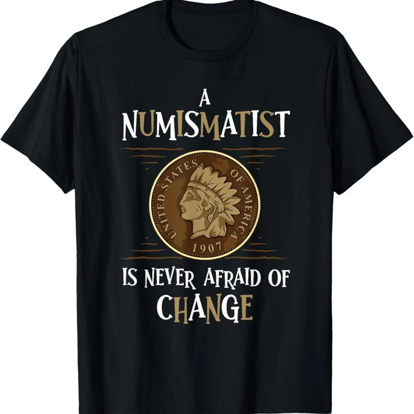 Collectible Vintage T Shirts - เสื้อยืดสีดำลายสะสมเหรียญ ดีไซน์สนุกสนาน ลายวินเทจ ซักแล้วยืดหยุ่น ใส่ได้ทุกเพศ ทุกขนาด
