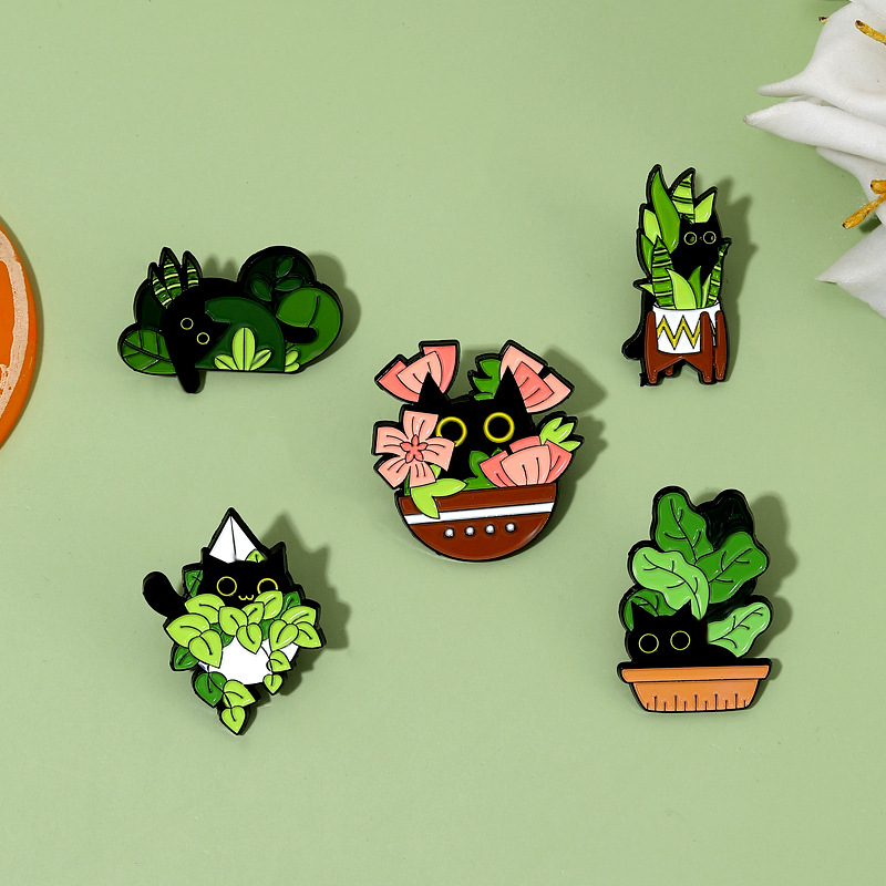 น่ารัก Black Cat คอลเลกชันพืชก - Collectible Vintage Brooches บทวิจารณ์และราคา