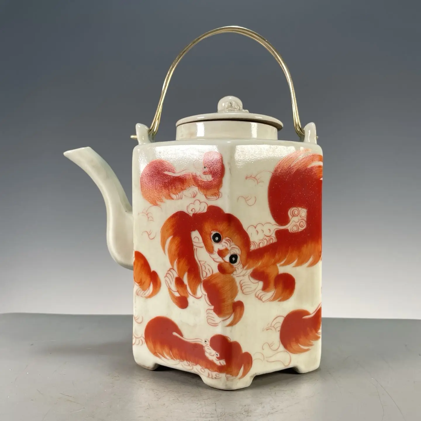 กาน้ำชาหกเหลี่ยมสไตล์วินเทจ ลา - Vintage Collectible Pottery บทวิจารณ์และราคา