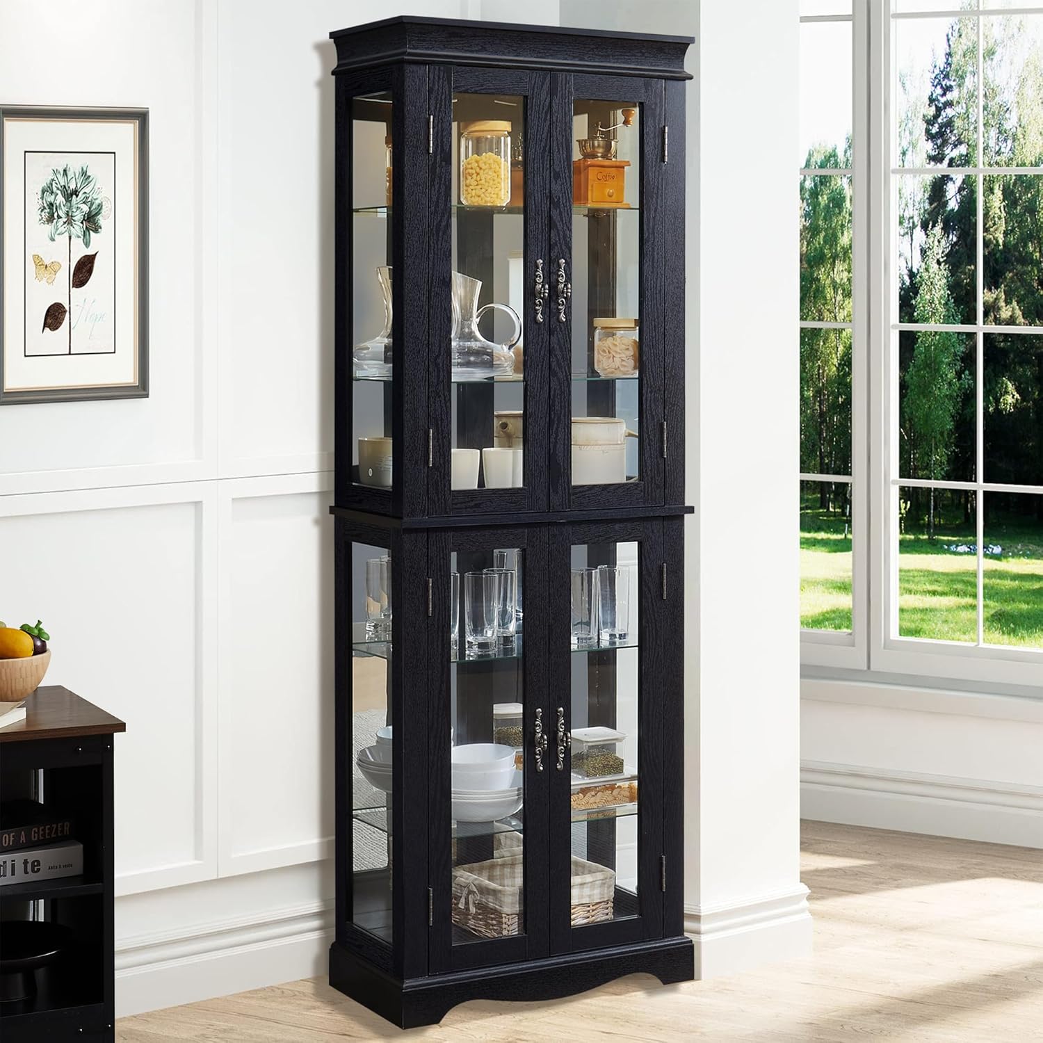 ตู้โชว์ทรงสี่เหลี่ยมแบบวินเทจ  - Vintage Collectible Glass บทวิจารณ์และราคา