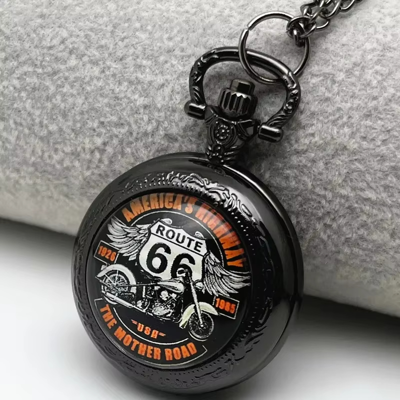 นาฬิกาพกสไตล์เรโทรสีดำ รุ่น Ro - Vintage Collectible Glass บทวิจารณ์และราคา