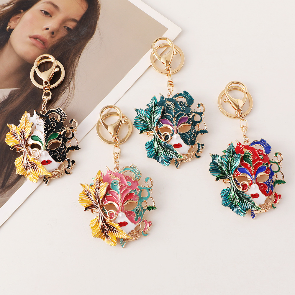 พวงกุญแจหน้ากากทองคำงานคาร์นิว - Vintage Collectible Accessories บทวิจารณ์และราคา