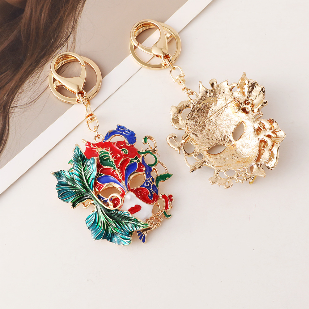 พวงกุญแจหน้ากากทองคำงานคาร์นิว - Vintage Collectible Accessories บทวิจารณ์และราคา