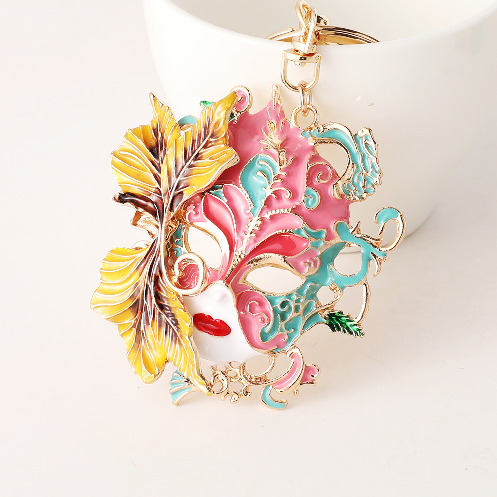 พวงกุญแจหน้ากากทองคำงานคาร์นิว - Vintage Collectible Accessories บทวิจารณ์และราคา