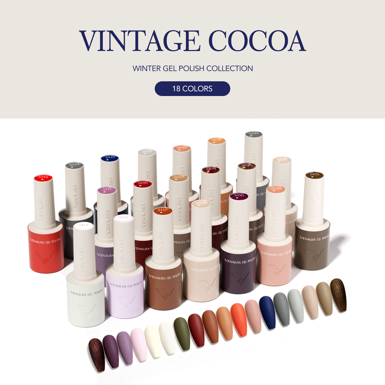 ยาทาเล็บเจล VENALISA V7 18 สี  - Vintage Collectible Bottles บทวิจารณ์และราคา