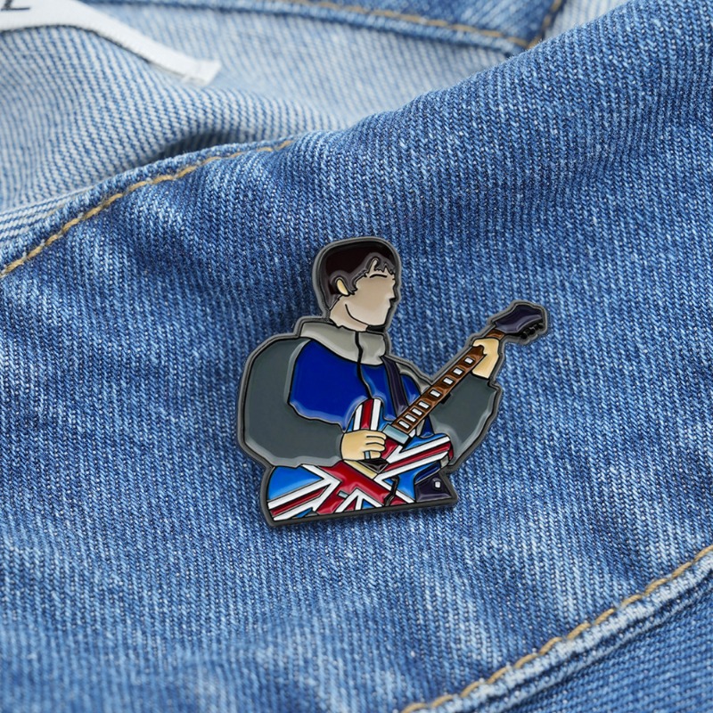เข็มกลัดเคลือบลายกีตาร์ร็อคสไต - Collectible Vintage Brooches บทวิจารณ์และราคา