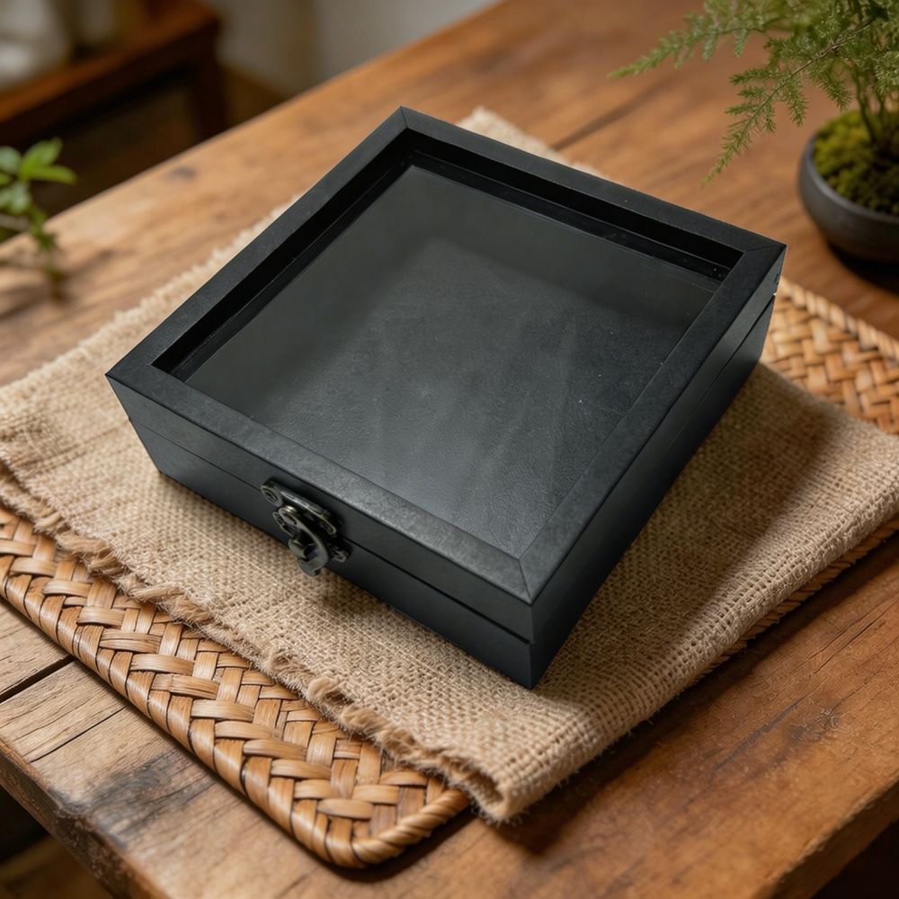 กล่องจัดระเบียบตั้งโต๊ะไม้สไตล - Vintage Collectible Glass บทวิจารณ์และราคา
