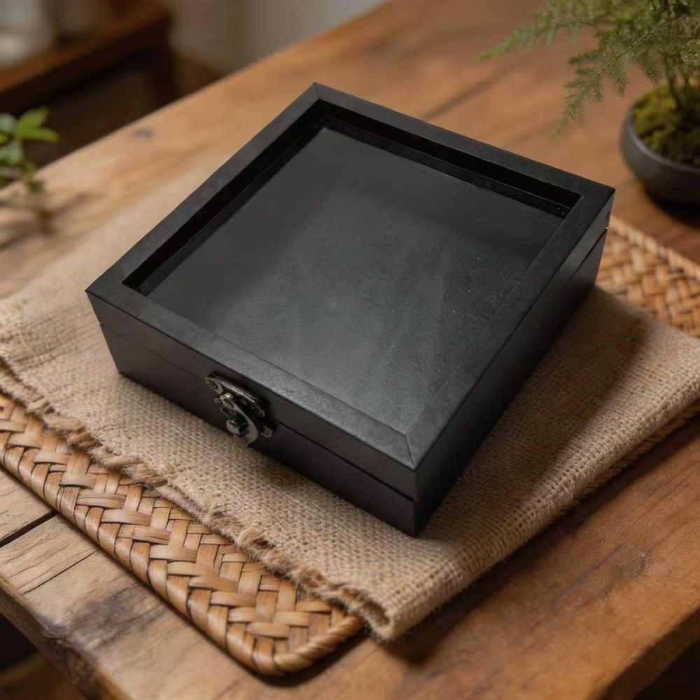 กล่องจัดระเบียบตั้งโต๊ะไม้สไตล - Vintage Collectible Glass บทวิจารณ์และราคา