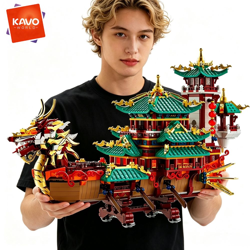 KAVOWORLD ชุดตัวต่อเรือมังกร 2 - Vintage Toys Collector บทวิจารณ์และราคา