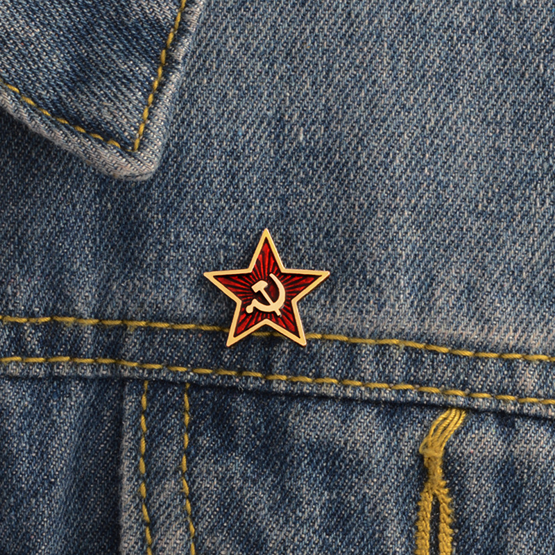 USSR Red Star Badge Lapel Pins - Collectible Vintage Brooches บทวิจารณ์และราคา