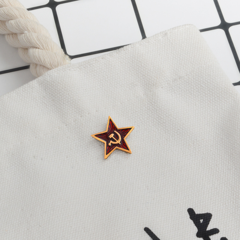 USSR Red Star Badge Lapel Pins - Collectible Vintage Brooches บทวิจารณ์และราคา
